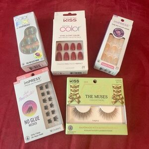 NewBundle of Kiss Lashes and Nails